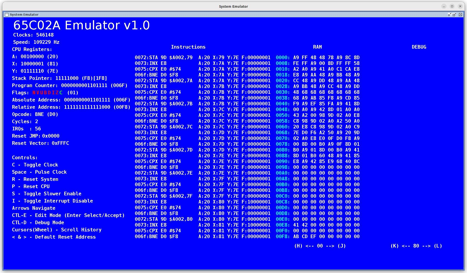 M6502 Emulating