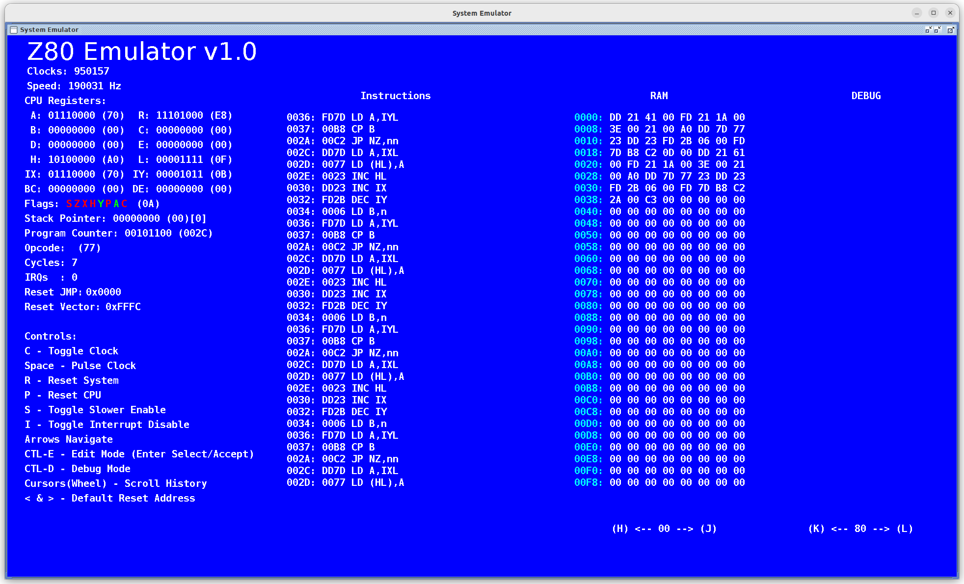 Z80 Emulating